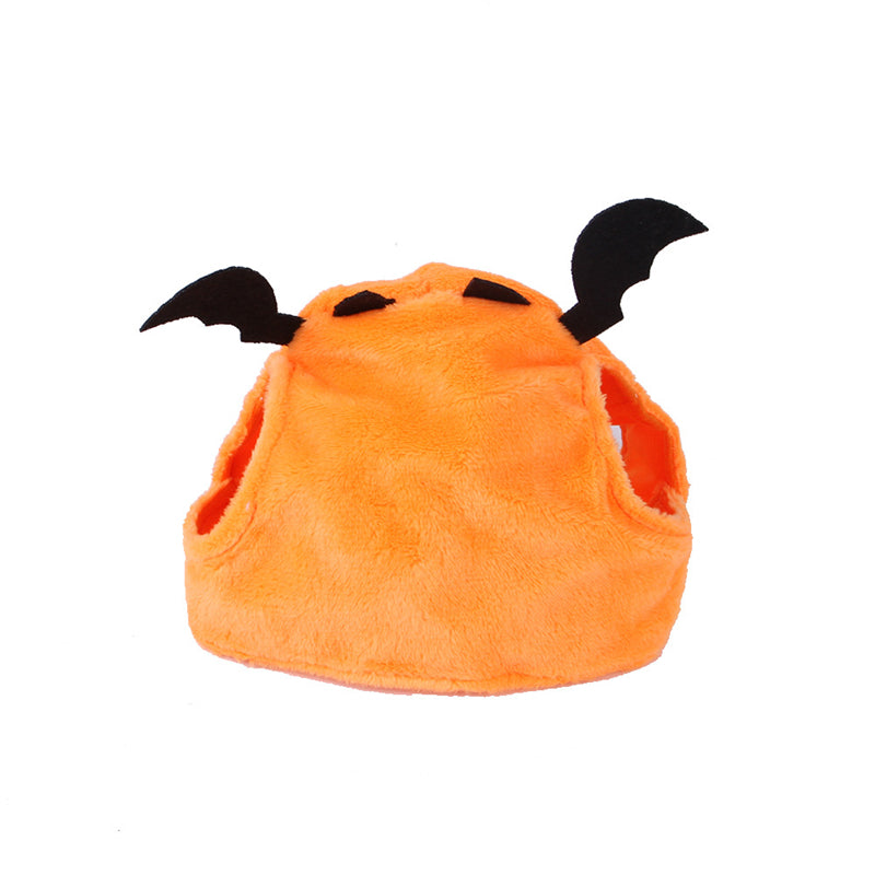 Chapeau citrouille vu de dos
