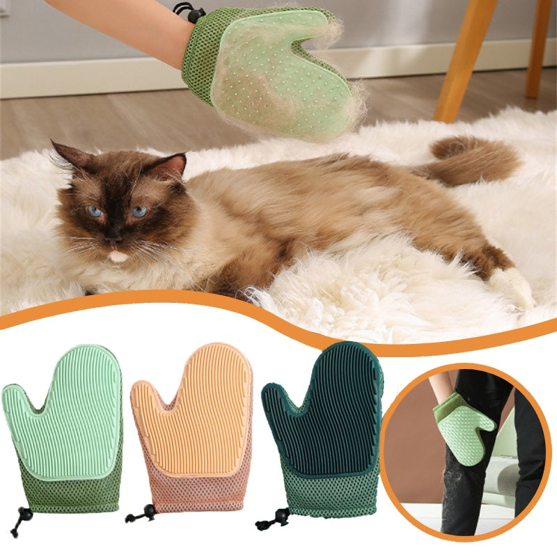 Gant de toilettage anti-poils pour chat – photo 3