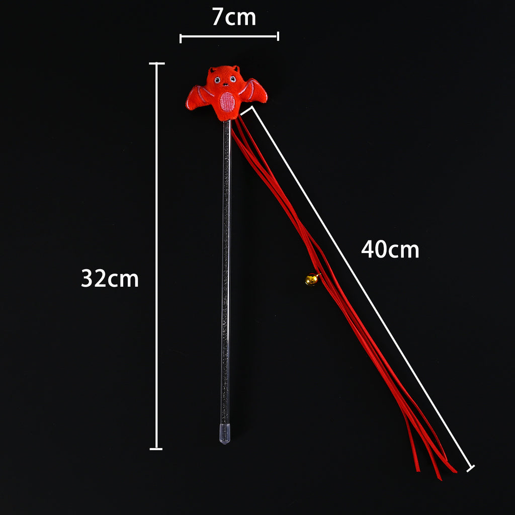 Dimensions de la canne : 32 cm, rubans 40 cm